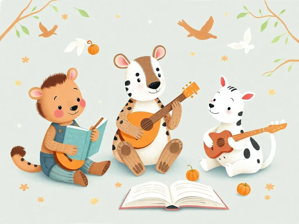 Animals Playing Instruments Children Books: Uniting Music and